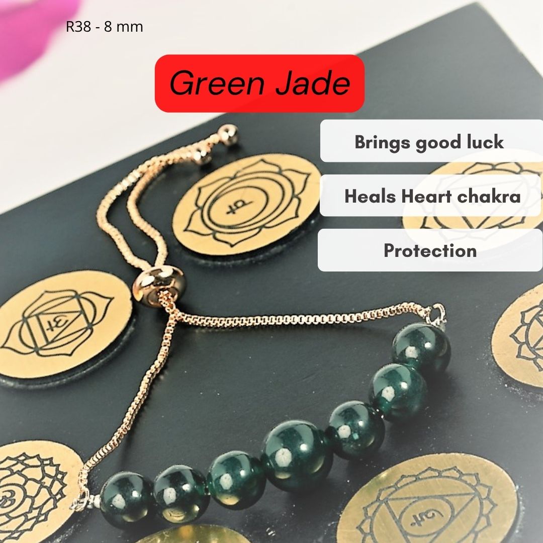 Green Jade - Flexible Metal Chain