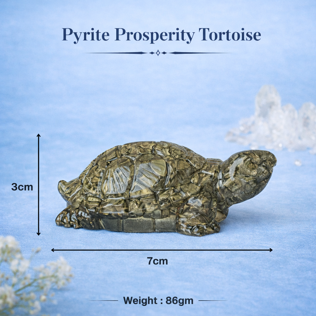 Resin original Pyrite tortoise ( kachhua)
