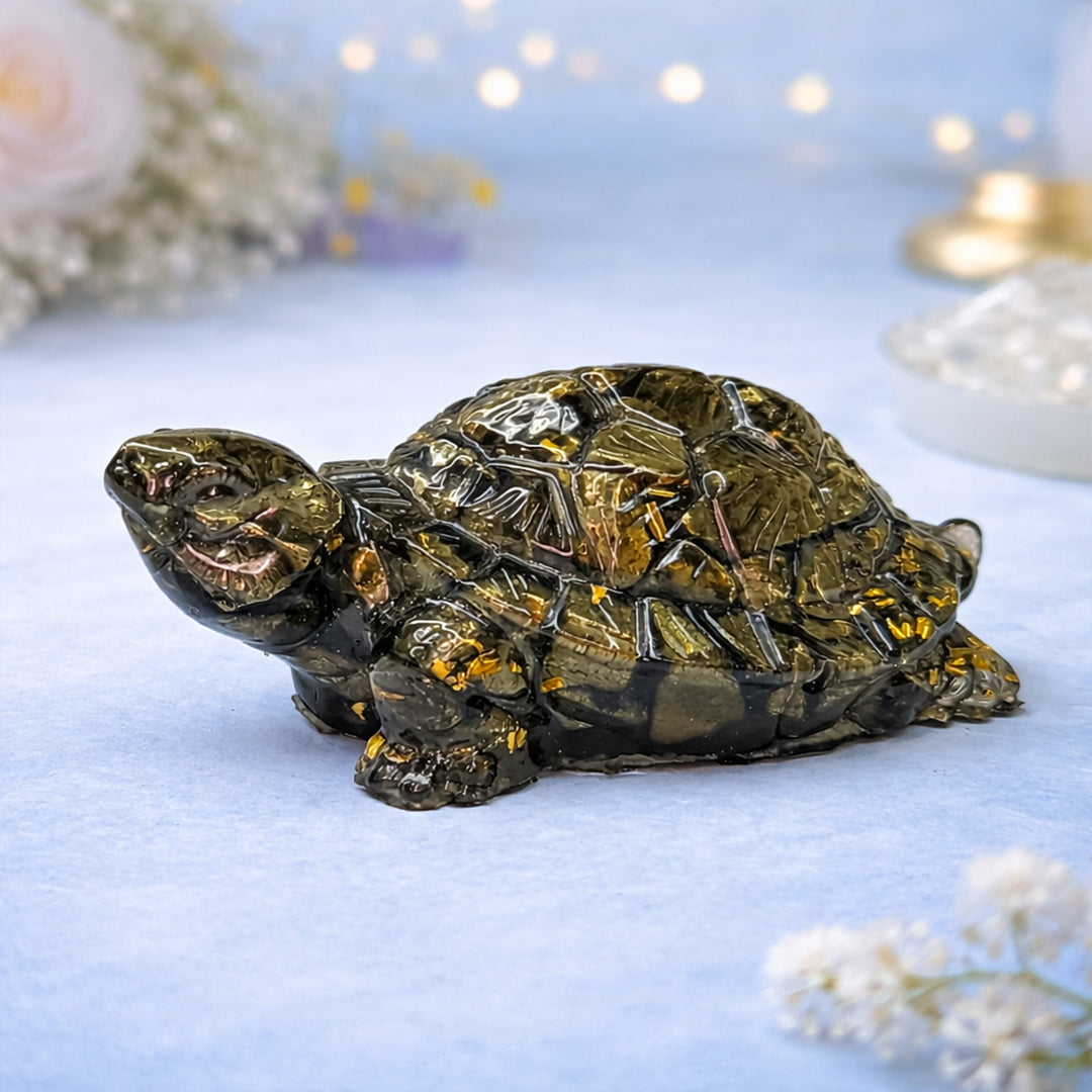 Resin original Pyrite tortoise ( kachhua)