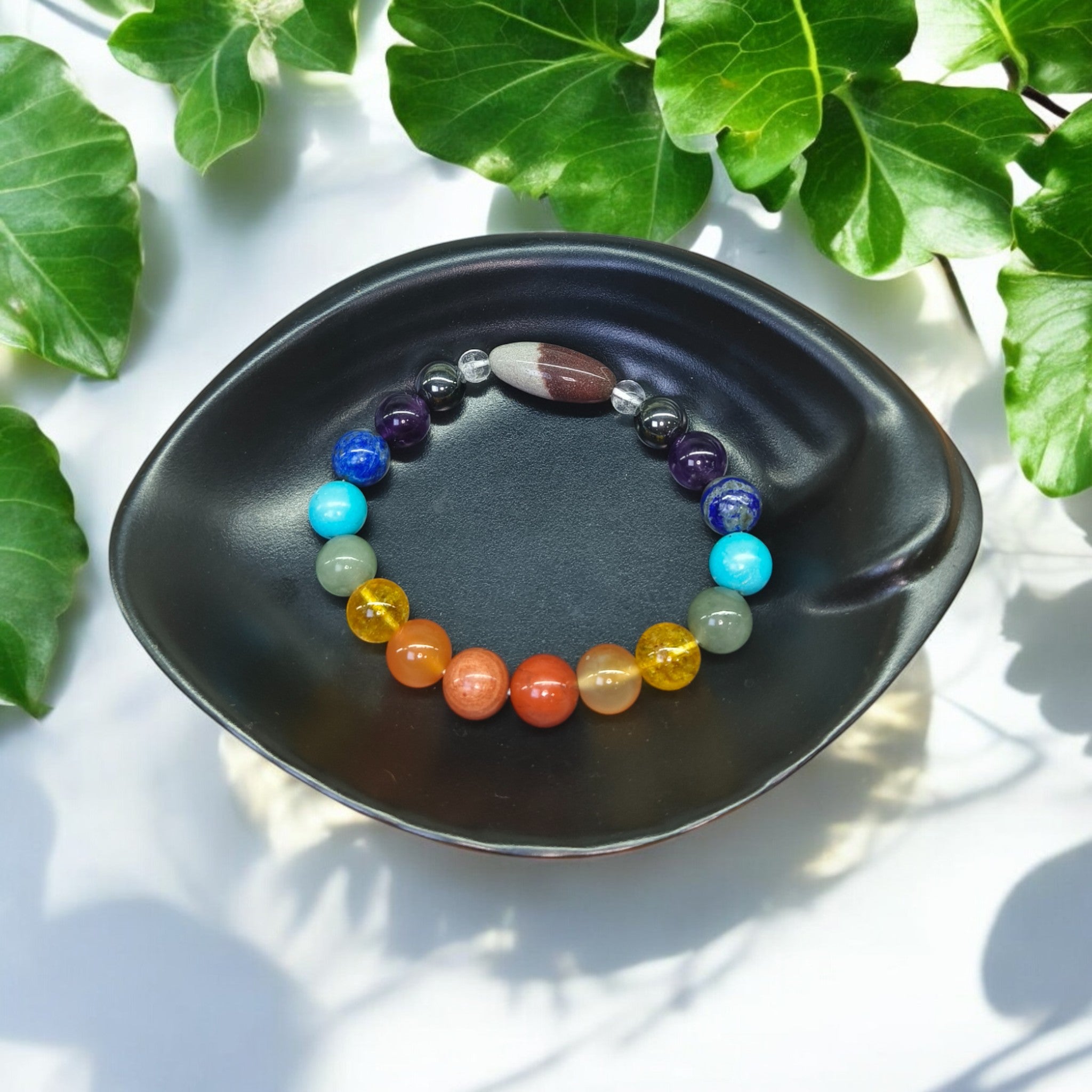 7 Chakra With Narmad stone (AAA)