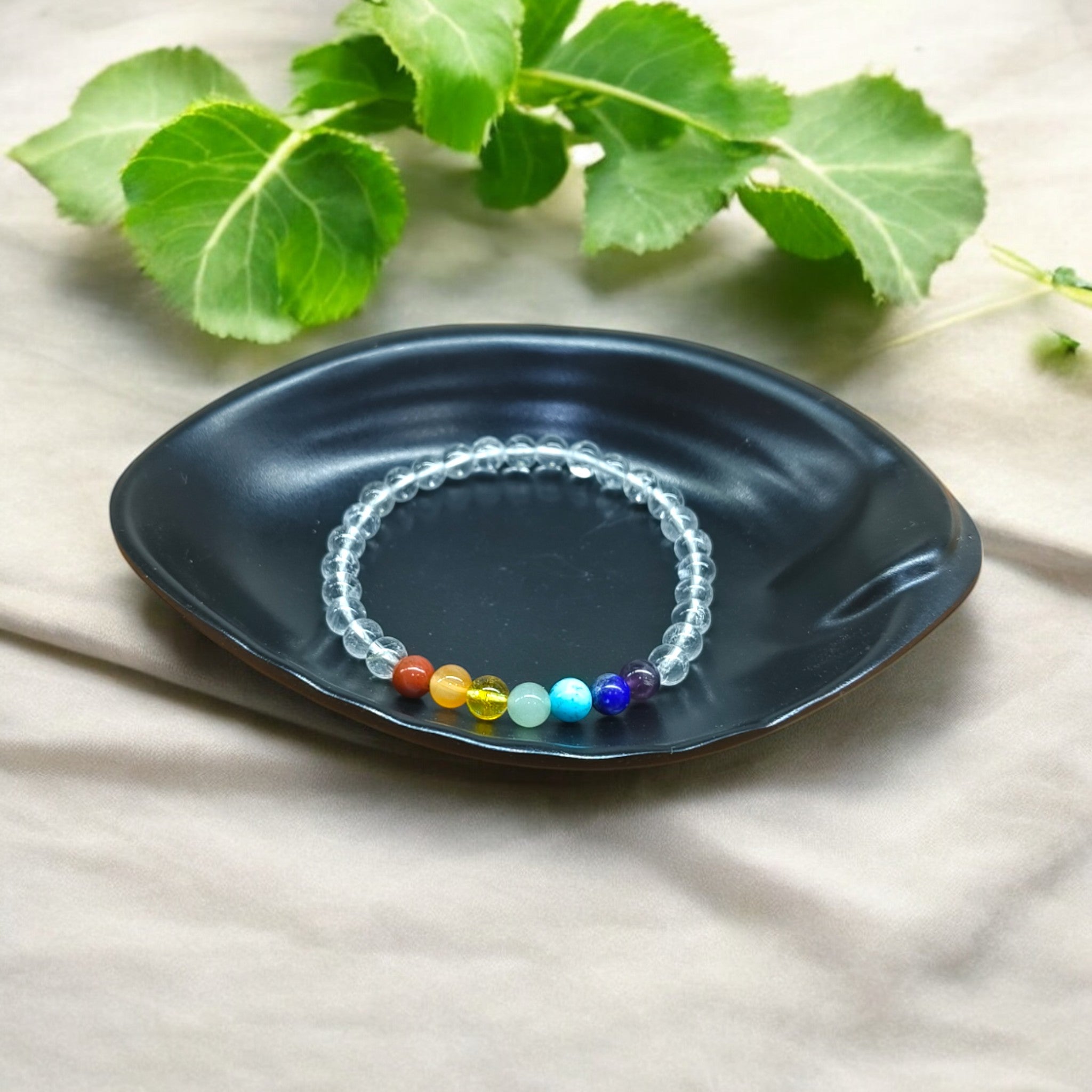 7 CHAKRA  WITH CLEAR QUARTZ