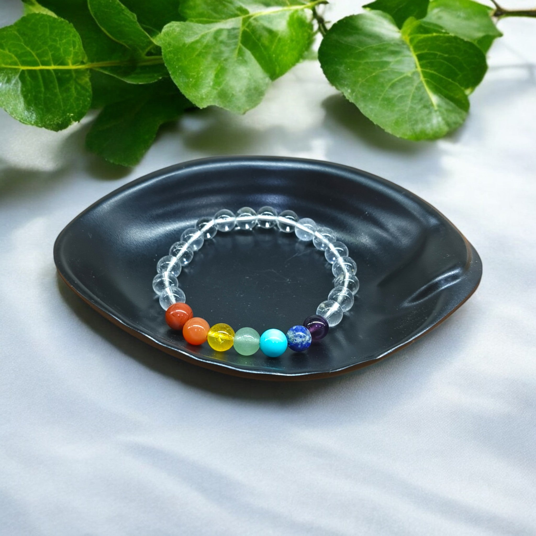 7 CHAKRA  WITH CLEAR QUARTZ