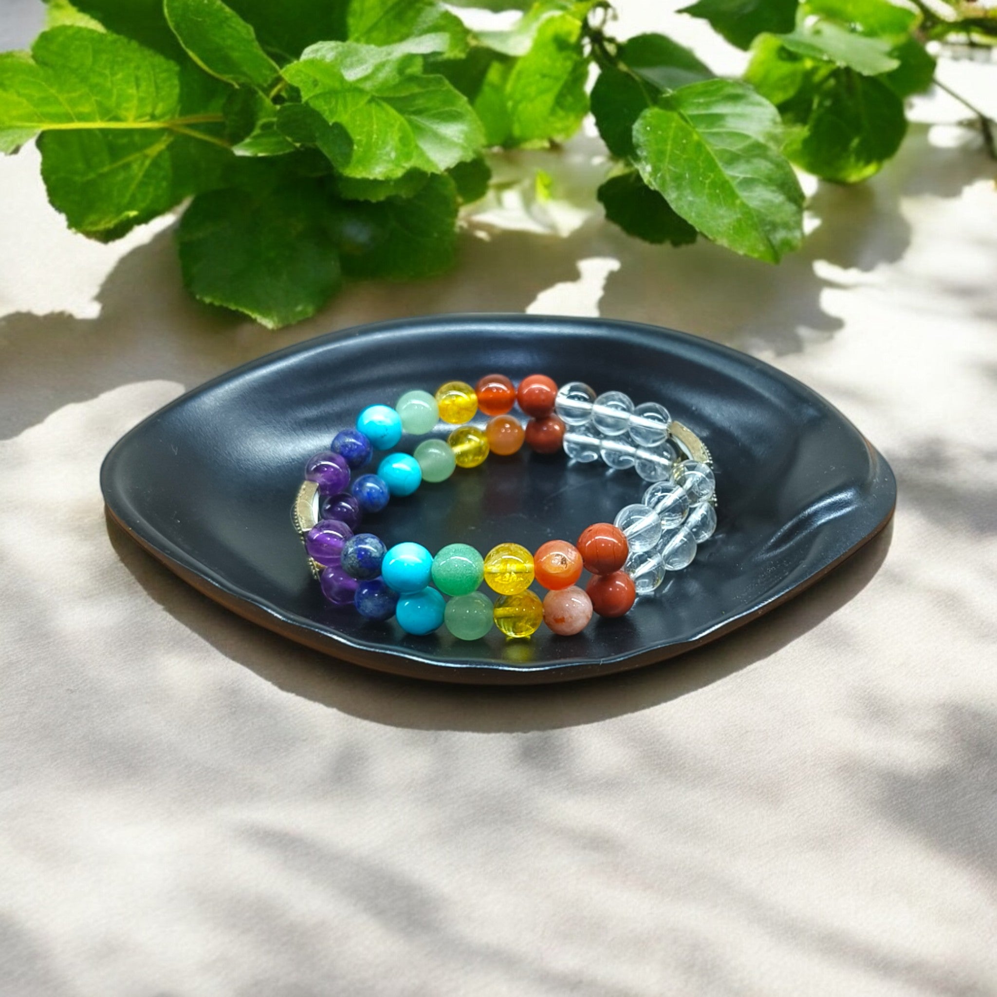 7 CHAKRA DOUBLE LINE BRACELET
