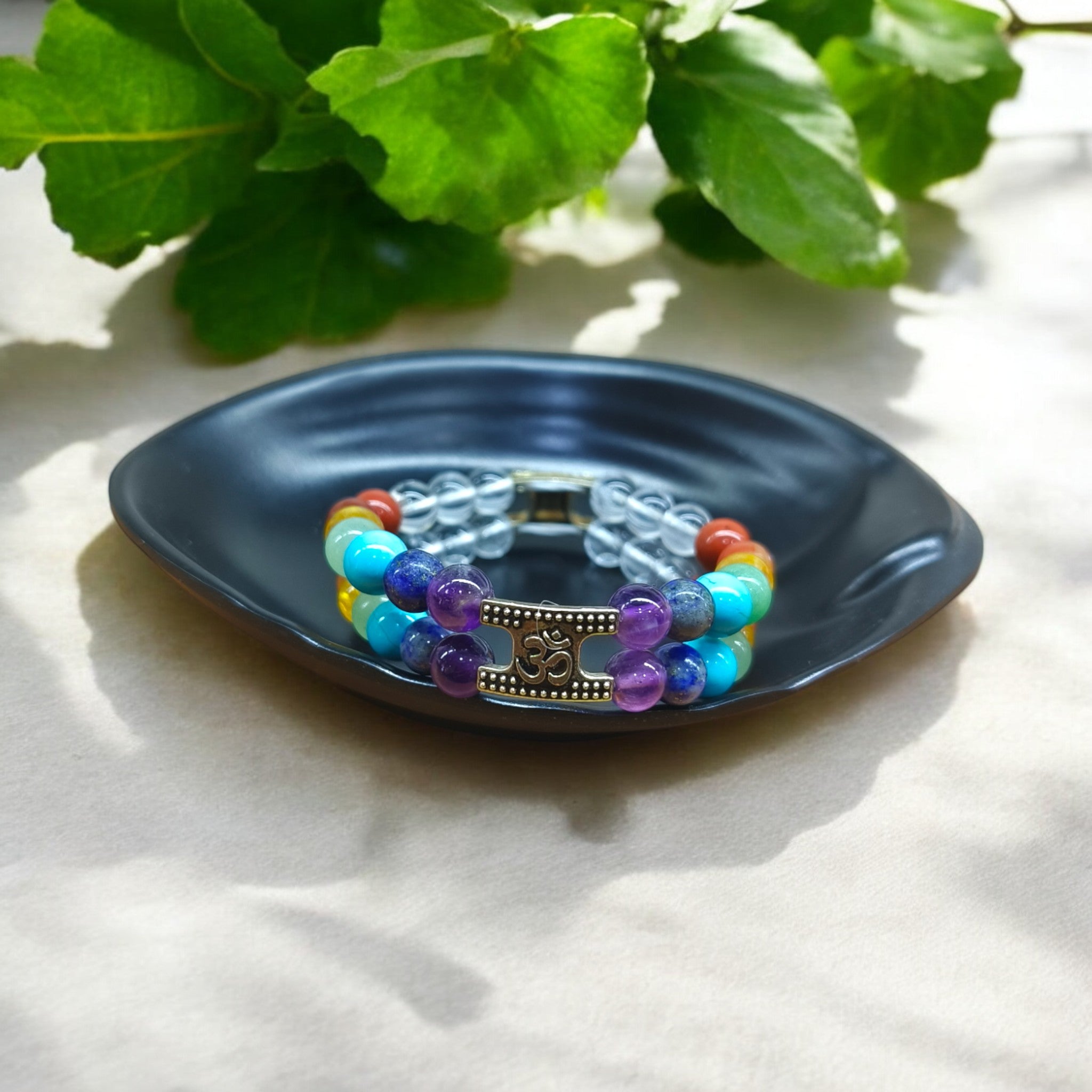 7 CHAKRA DOUBLE LINE BRACELET