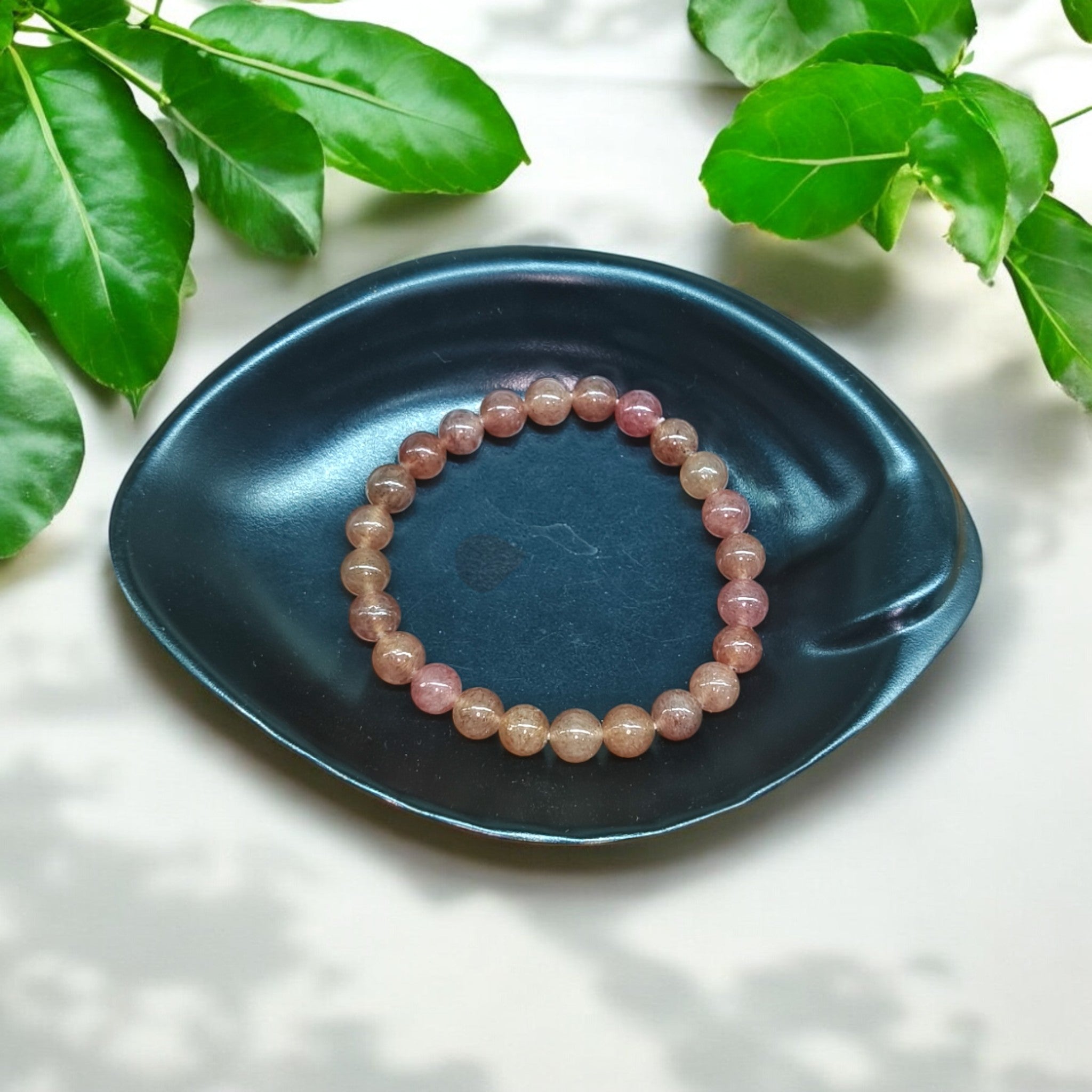 STRAWBERRY QUARTZ 8 MM