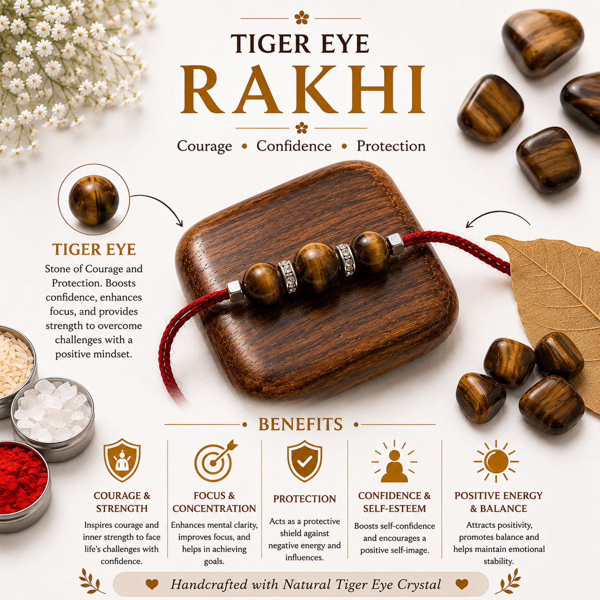 Tiger eye Small Rakhi
