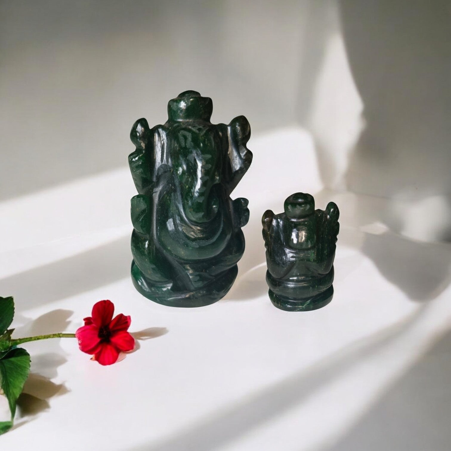 Ganesh ji in Green Jade