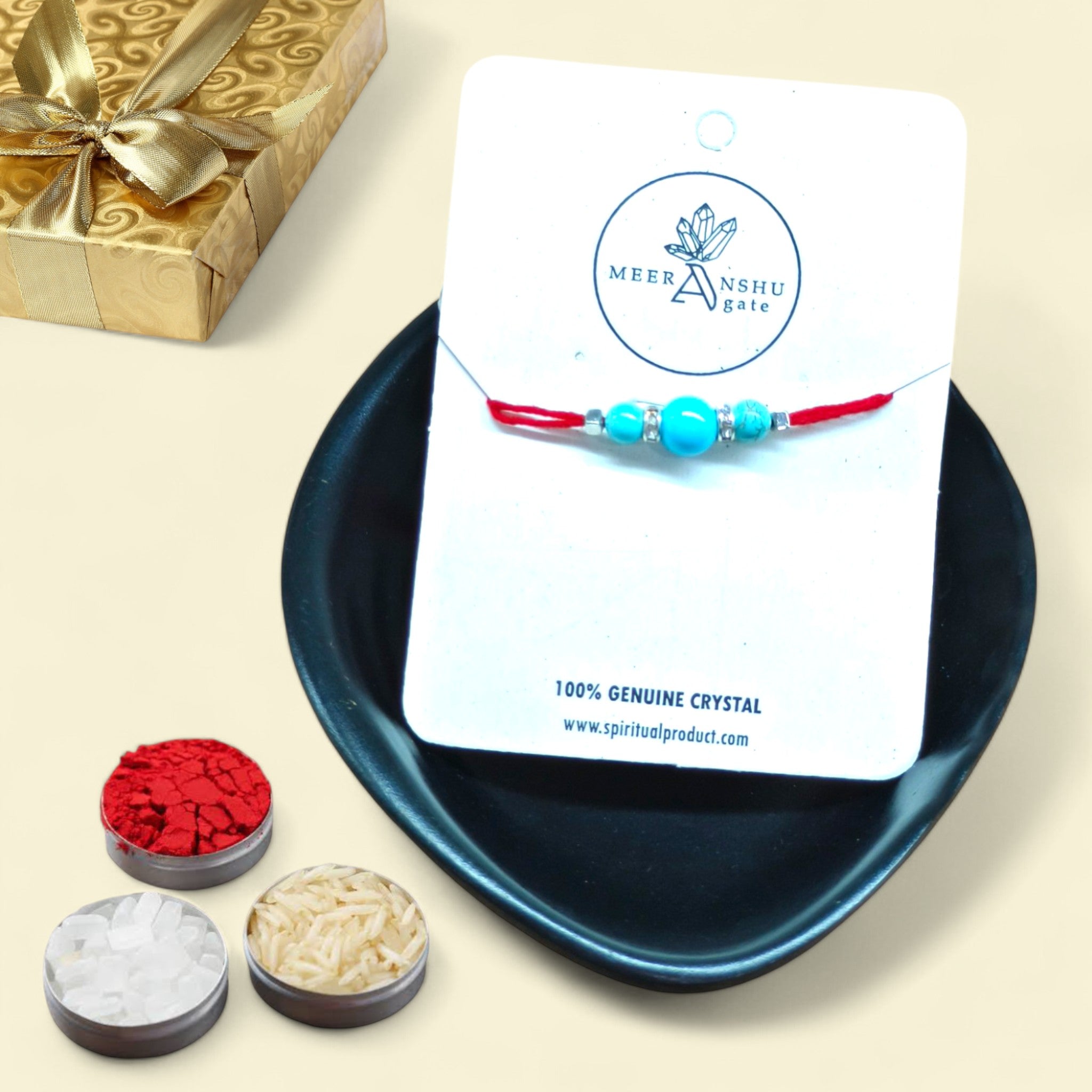 Turquoise Small Rakhi