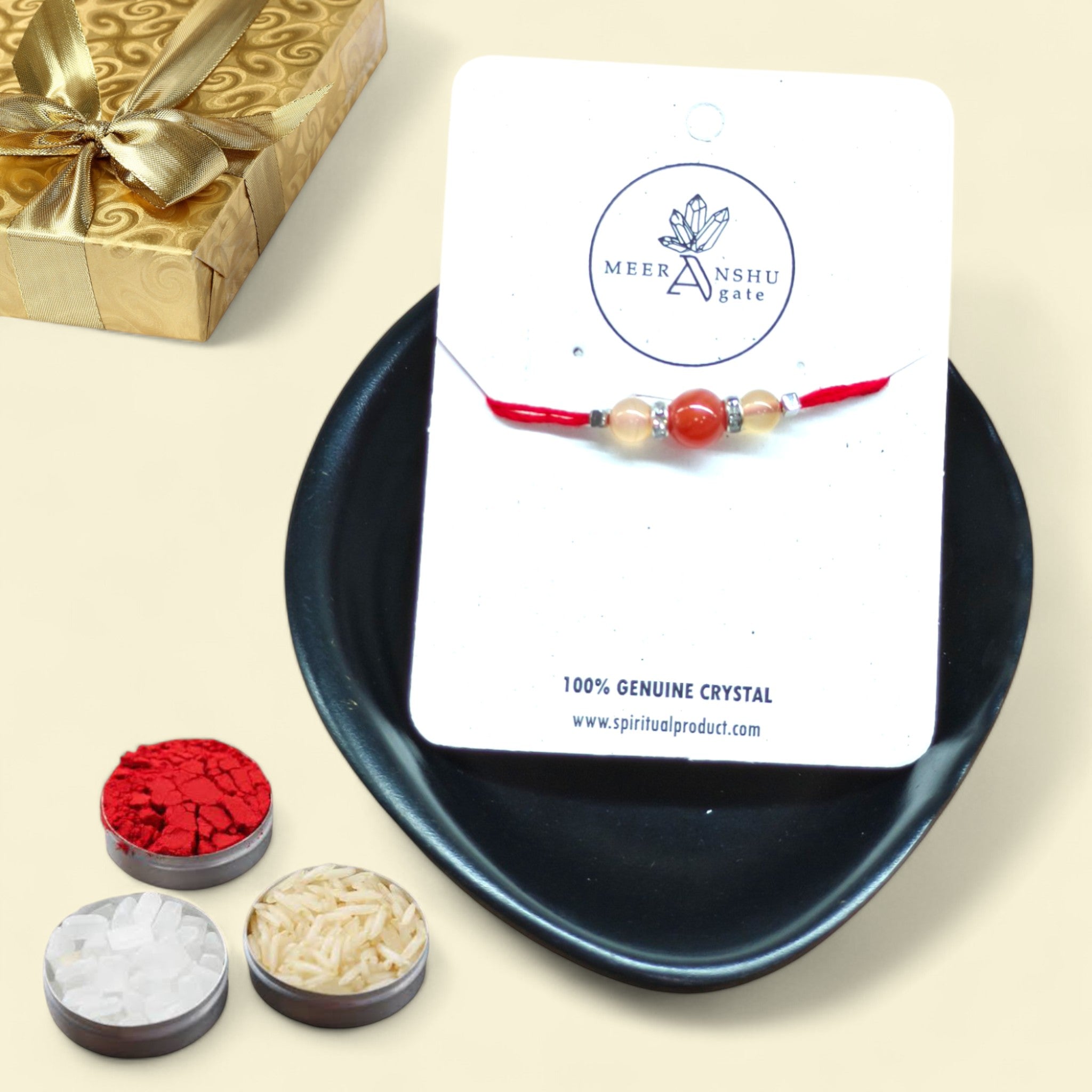 Carnelian Small Rakhi