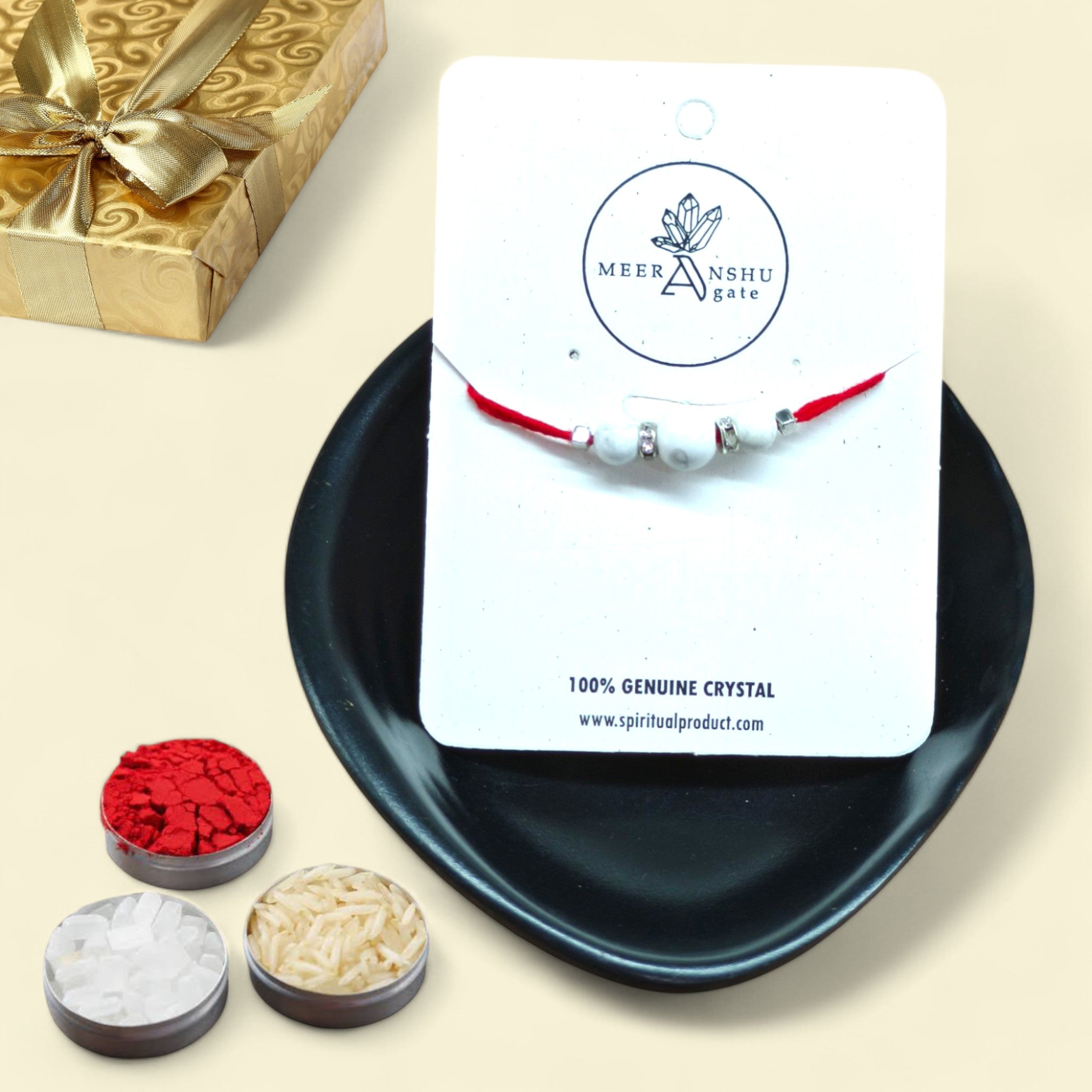 Howlite Small Rakhi