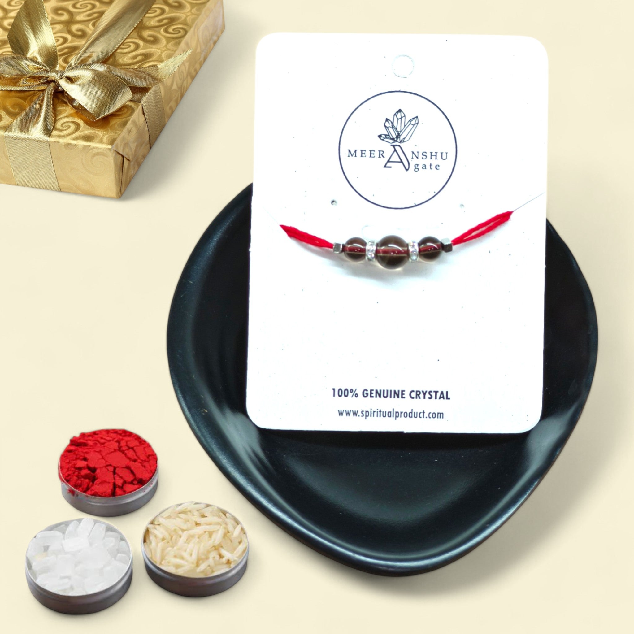 Smoky Quartz Small Rakhi