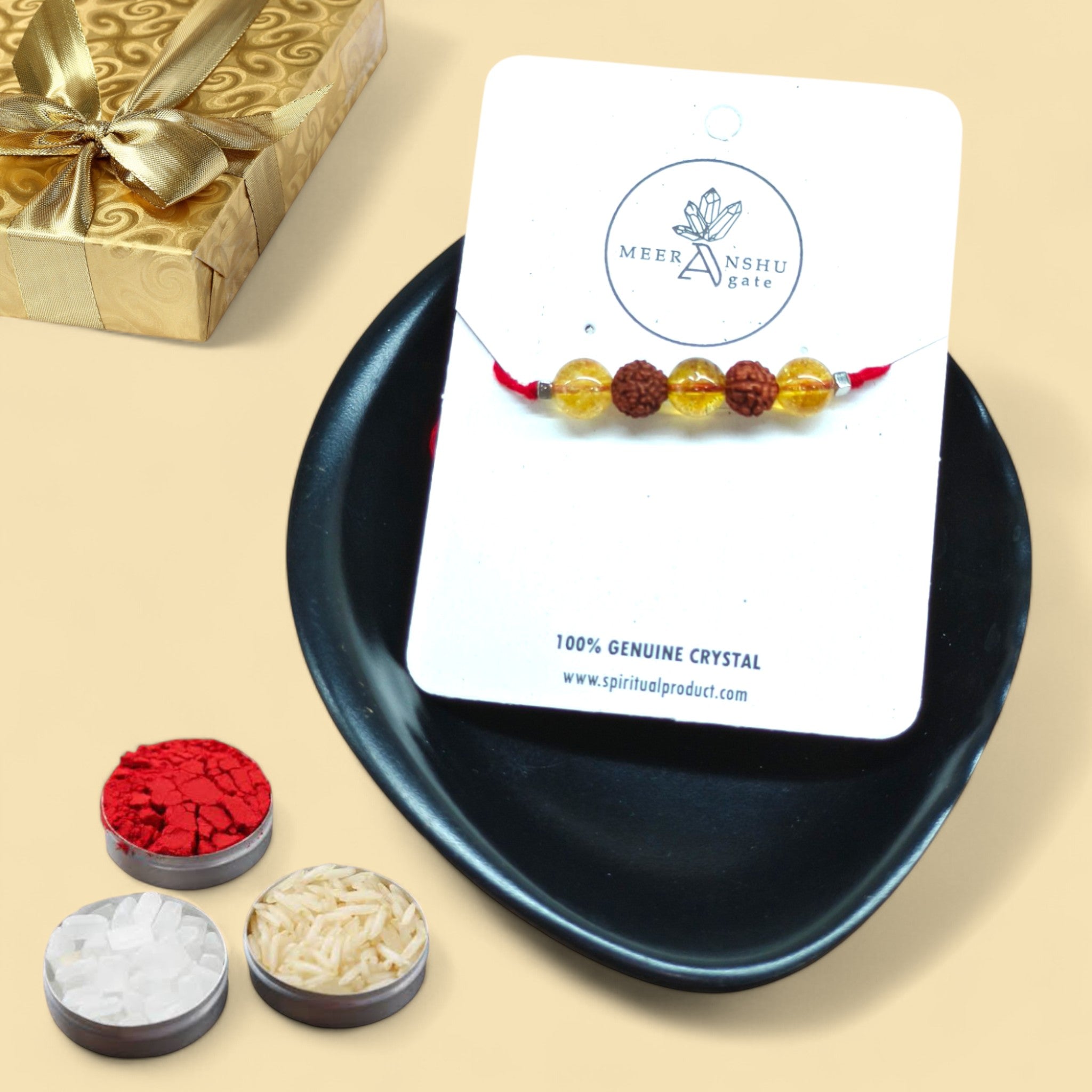 Citrine + Rudraksha