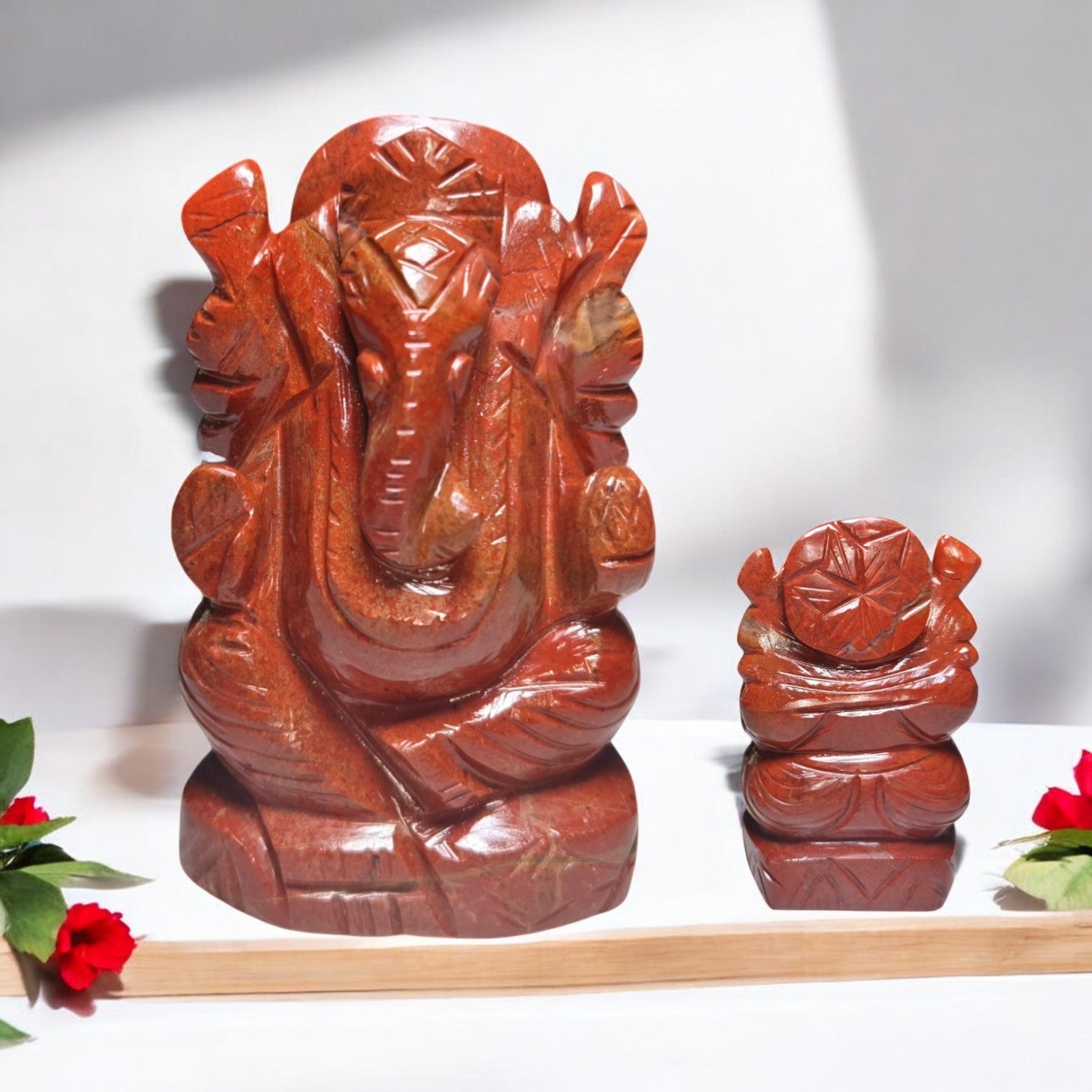 Ganesh ji in Red Jasper