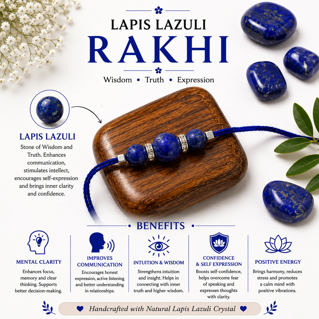 Lapis Lazuli Small Rakhi