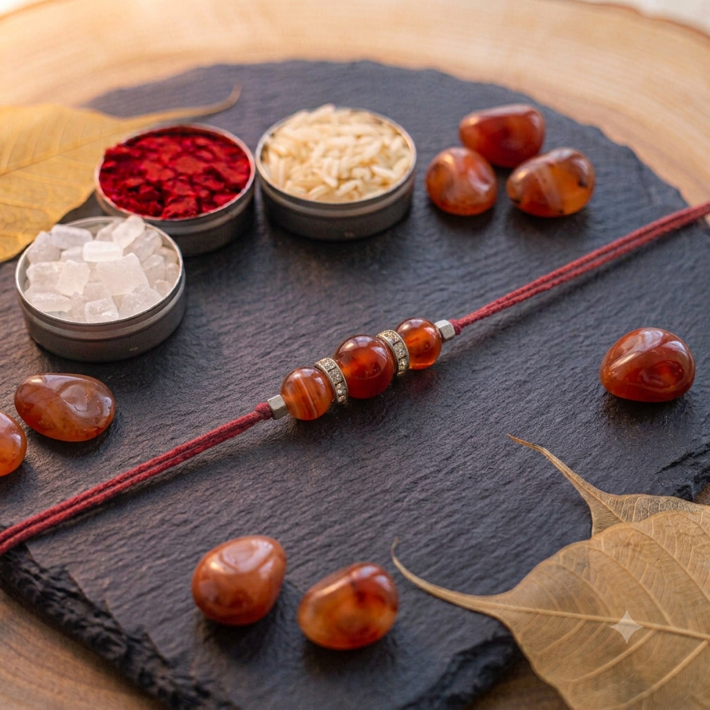 Carnelian Small Rakhi